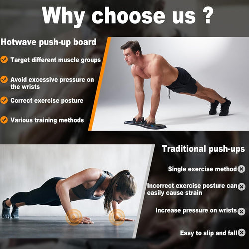 Portable and  Foldable Pushup Board,